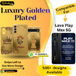 Lava Play Max 5G Luxury Golden Back Glass