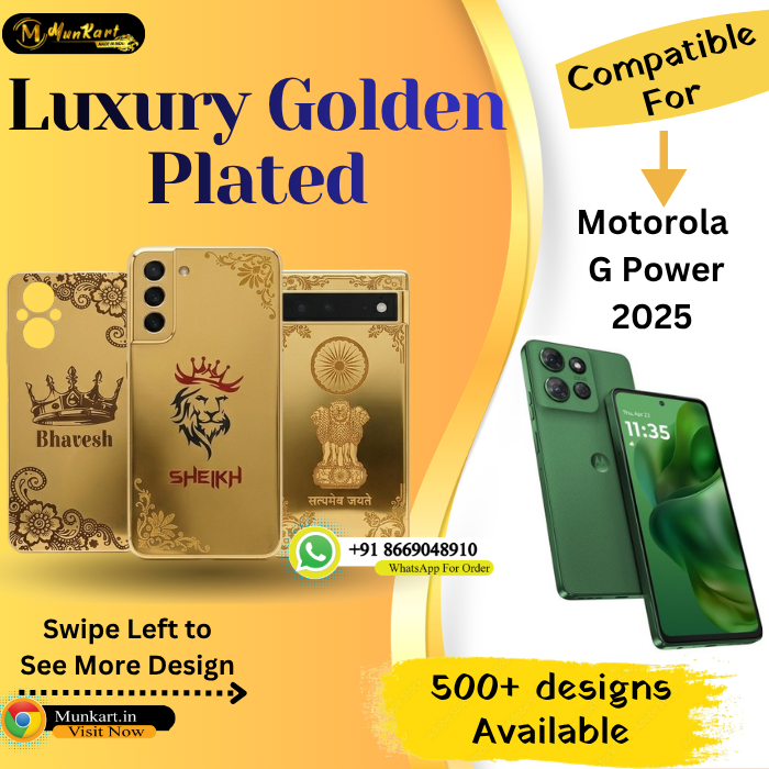 Motorola G Power 2025 Premium Golden Back Plate