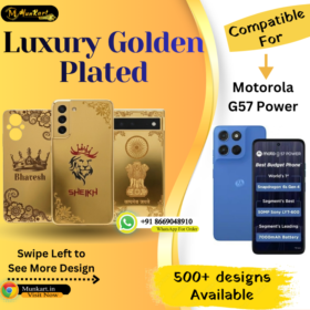 Motorola G57 Power Stylish Golden Back Cover