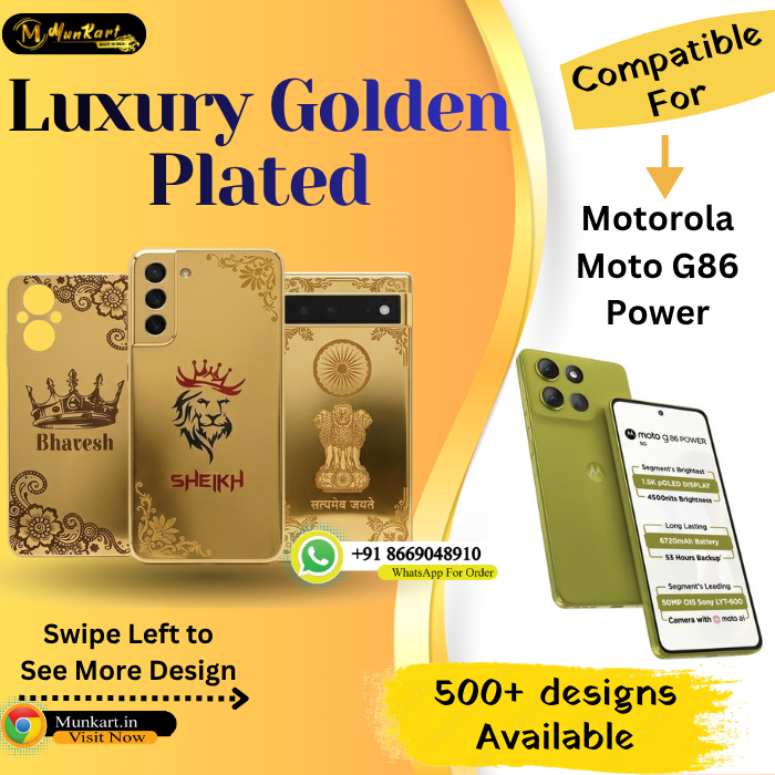 Motorola Moto G86 Power Luxury Golden Back Glass