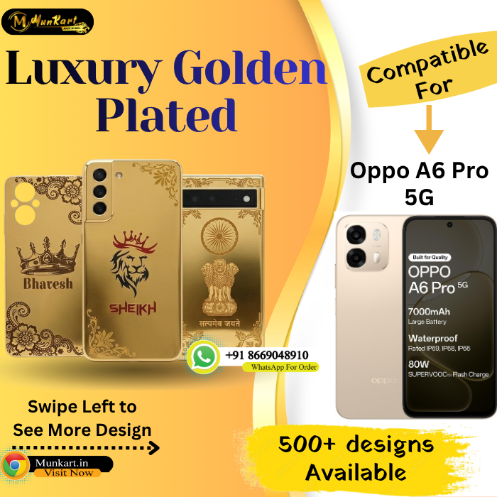 Oppo Find X8 Luxury Golden Back Glass