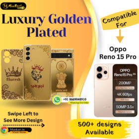 Oppo Reno 15 Pro Premium Golden Back Plate
