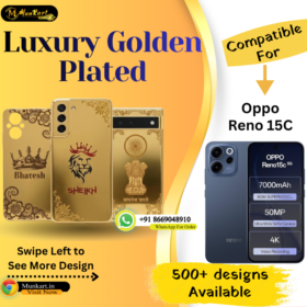 Oppo Reno 15C Luxury Golden Back Glass