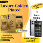 Poco M8 5G Stylish Golden Mobile Panel