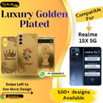 Realme 15X 5G Stylish Golden Back Plate