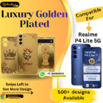 Realme P4 Lite 5G Premium Golden Back Panel