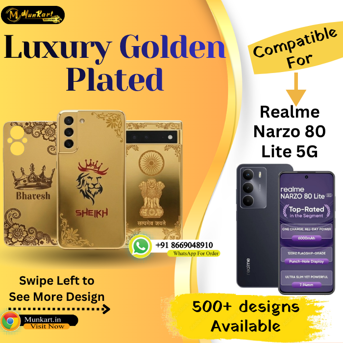 Realme Narzo 80 Lite 5G Classic Golden Panel