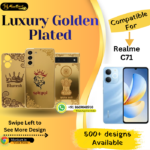 Realme C71 Premium Golden Back Glass