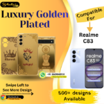 Realme C83 Stylish Golden Back Cover