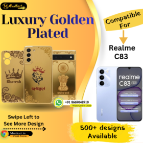 Realme C83 Stylish Golden Back Cover