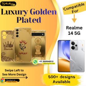 Realme 14 5G Stylish Golden Mobile Panel