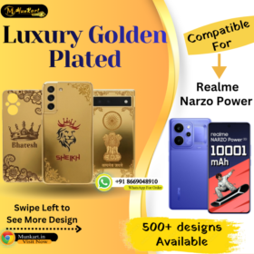 Realme Narzo Power Luxury Golden Back Glass