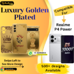 Realme P4 Power Stylish Golden Back Plate