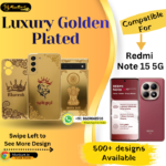 Redmi Note 15 5G Premium Golden Back Panel