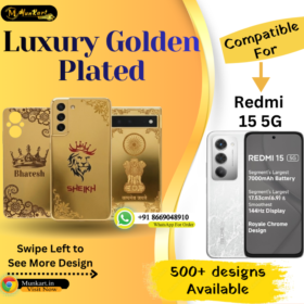 Redmi 15 5G Stylish Golden Mobile Panel