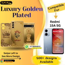 Redmi 15A 5G Stylish Golden Back Plate