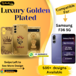 Samsung F36 5G Stylish Golden Panel