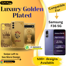 Samsung F36 5G Stylish Golden Panel