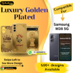 Samsung M36 5G Premium Golden Back Glass