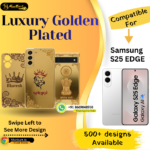 Samsung S25 EDGE Luxury Golden Panel