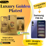 Samsung F56 5G Premium Golden Back Plate