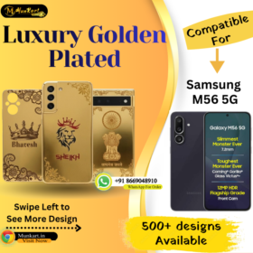 Samsung M56 5G Stylish Golden Panel