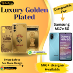 Samsung M17e 5G Luxury Golden Back Glass