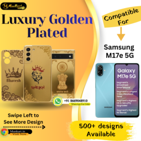 Samsung M17e 5G Luxury Golden Back Glass