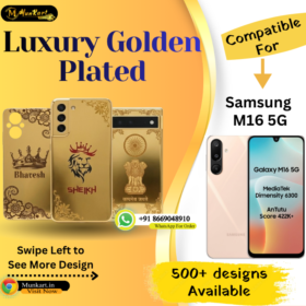 Samsung M16 5G Premium Golden Back Glass