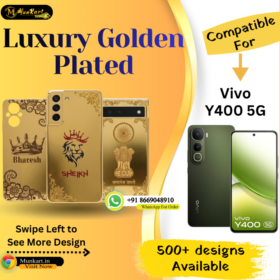 Vivo Y400 5G Luxury Golden Back Plate