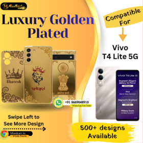 Vivo T4 Lite 5G Premium Golden Back Glass