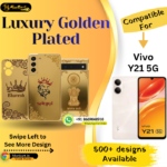 Vivo Y21 5G Stylish Golden Back Plate
