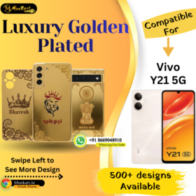 Vivo Y21 5G Stylish Golden Back Plate