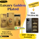 Vivo T4 Ultra 5G Stylish Golden Back Glass