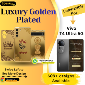 Vivo T4 Ultra 5G Stylish Golden Back Glass