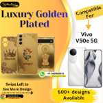 Vivo V50e 5G Luxury Golden Back Plate