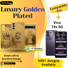Vivo T4x 5G Stylish Golden Mobile Panel