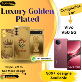 Vivo V50 5G Premium Golden Back Glass