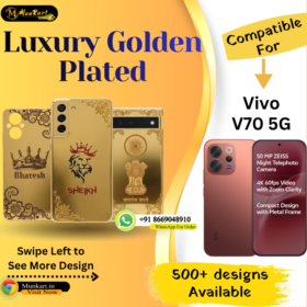 Vivo V70 5G Luxury Golden Back Glass