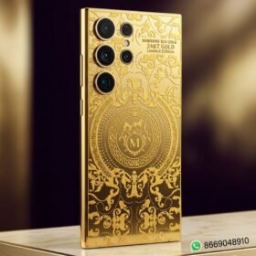 Premium Golden Mobile Back Panel For Samsung S24 Ultra