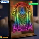 Bhagwan Tirupati Balaji LED Light Stand | Table Top Multicolor Glowing Stand